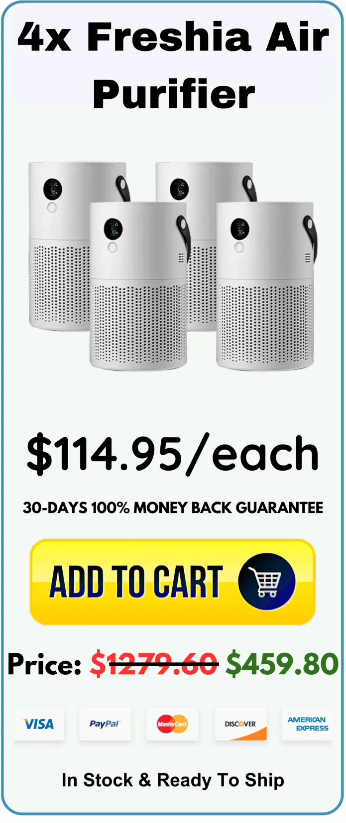 Freshia Air Purifier offer package price 